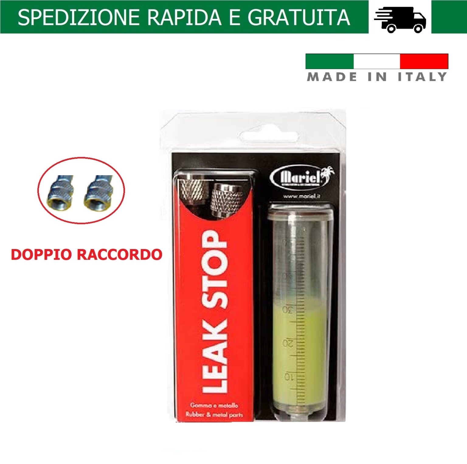 Cartuccia con adattatore per R134A riutilizzabile
