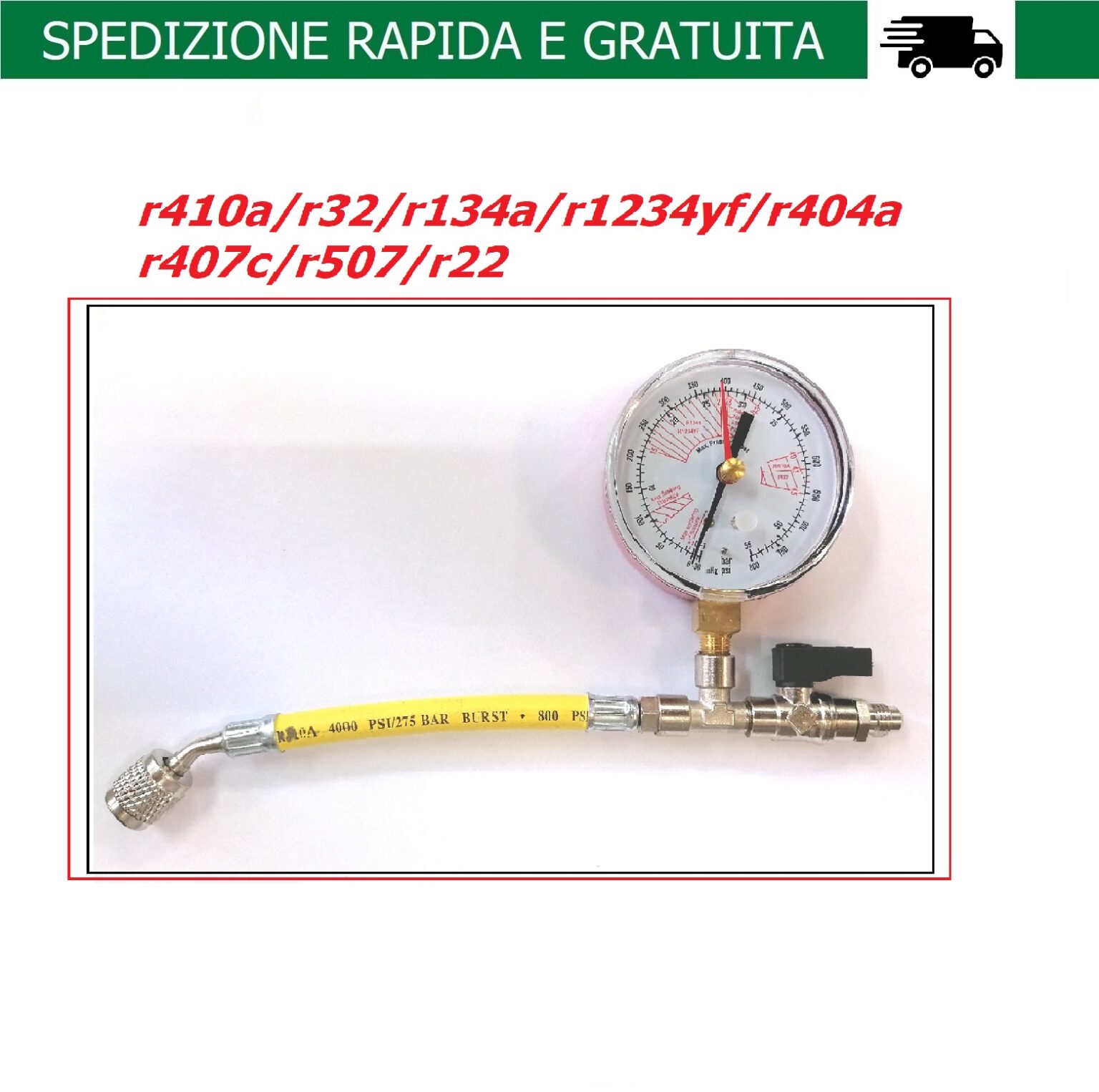MANOMETRO 0-60 BAR Con Glicerina Alta Pressione Irrorazione Motopompa Disserbo EUR 17,94